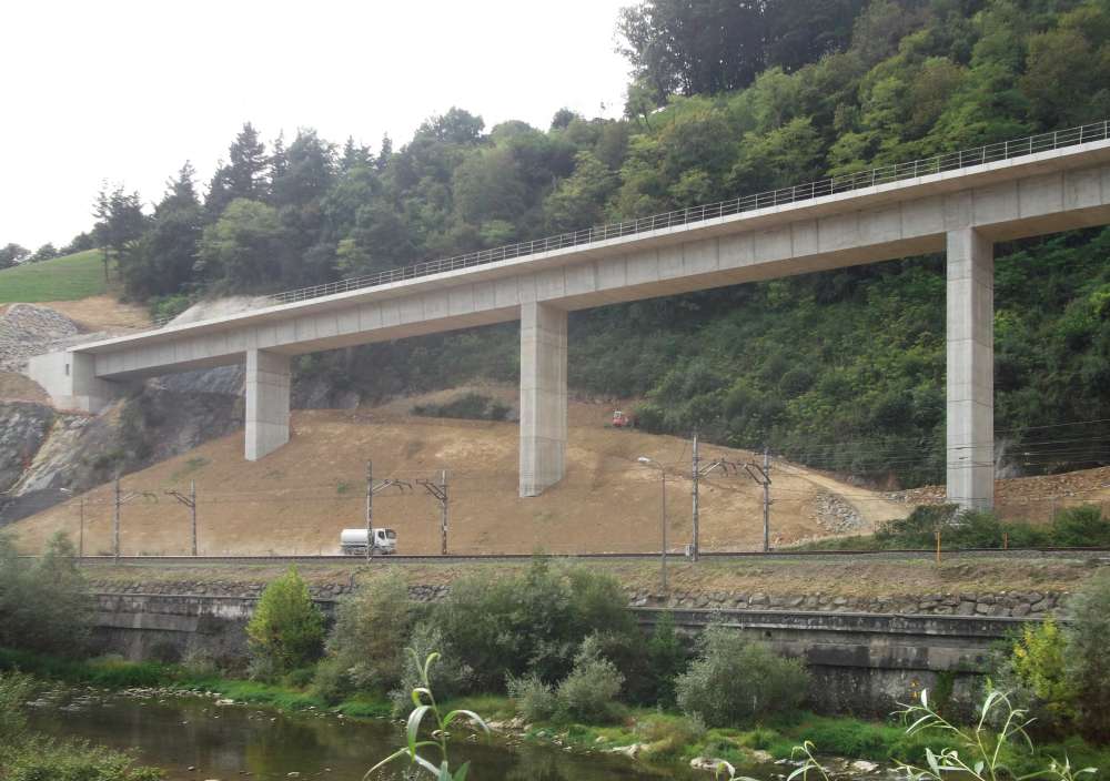 Viaductos de LAV. Tramo Tolosa-Hernialde