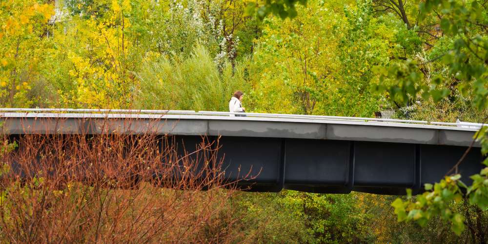 Pasarela de Almuñecar sobre el Río Manzanares